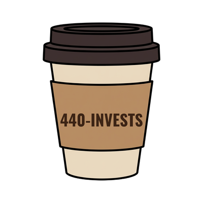 440-INVESTS on a coffee cup