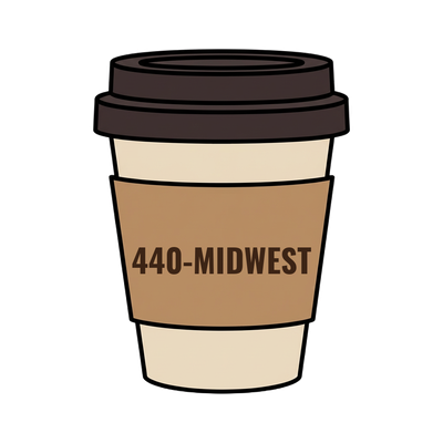 440-MIDWEST on a coffee cup