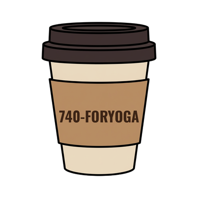 740-FORYOGA on a coffee cup