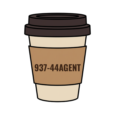937-44AGENT on a coffee cup
